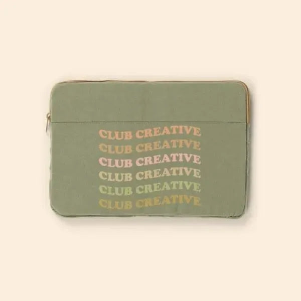 LAPTOP SLEEVE-4CP PIGMENT-DYED CANVAS-SMALL