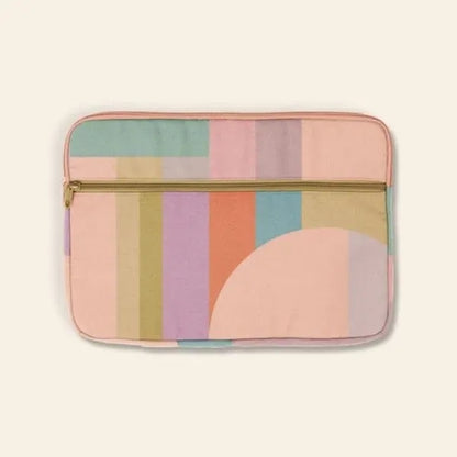 ZIPPERED POCKET LAPTOP SLEEVE-4CP PIGMENT-DYED CANVAS-SMALL