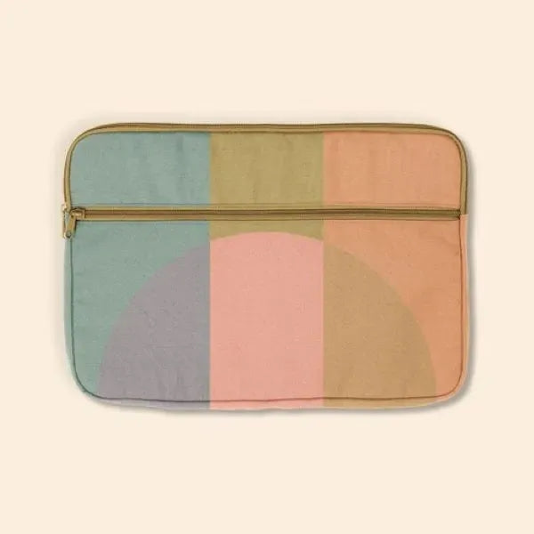 ZIPPERED POCKET LAPTOP SLEEVE-4CP PIGMENT-DYED CANVAS-LARGE