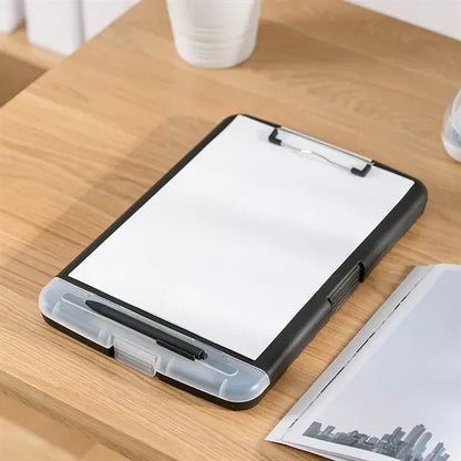 Multifunctional File Case Clipboard with Pen Slot Hanging Ho