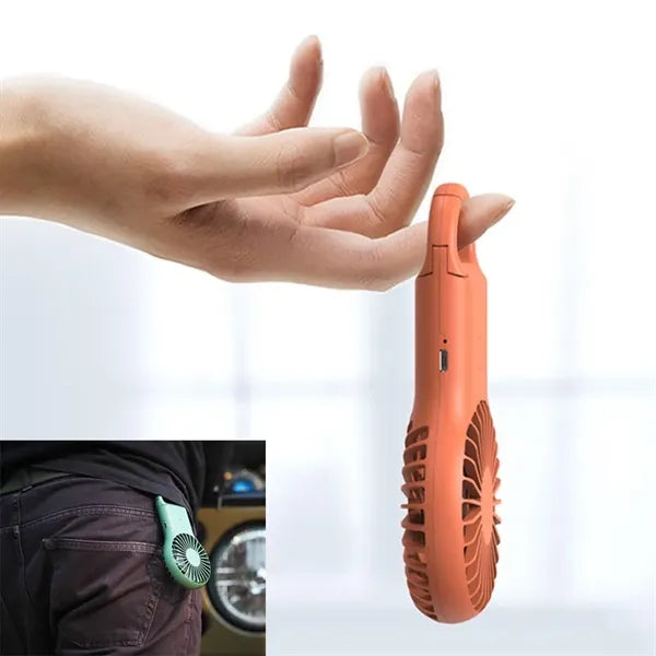 Carabiner Clip Mini Handheld Pocket Fan USB Charging