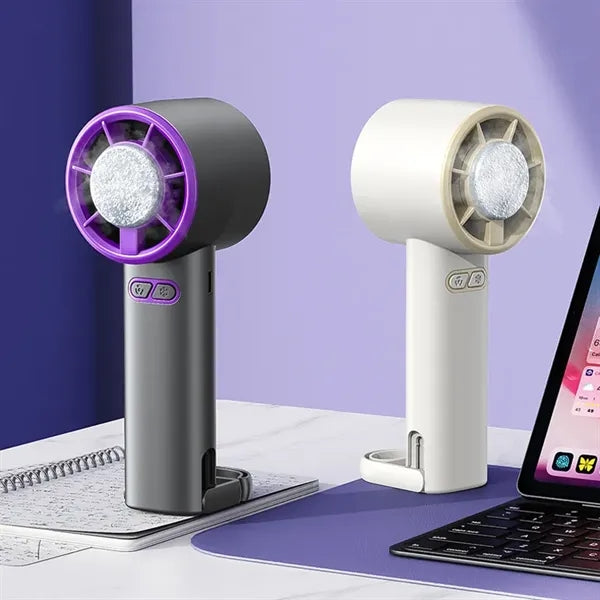 Turbo Frost Handheld Mini Rechargeable Cooling Ice Fan