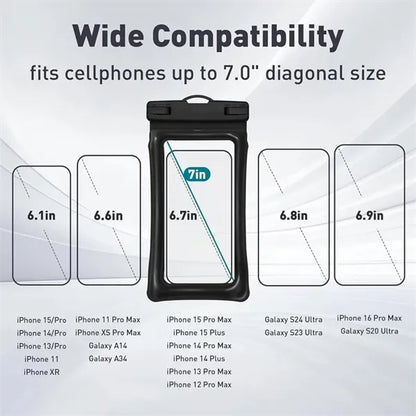 Waterproof Phone Holder Pouch Floatable Cellphone Dry Bag