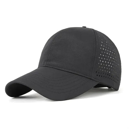 Quick Dry Sports Cap Athletic Mesh Adjustable Plain Hat