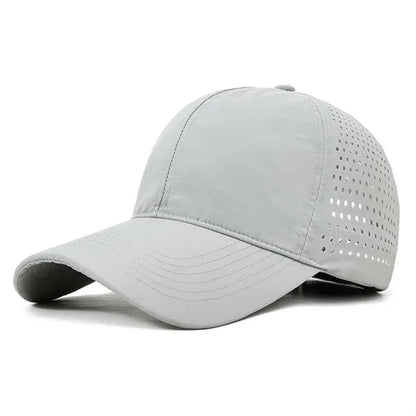 Quick Dry Sports Cap Athletic Mesh Adjustable Plain Hat