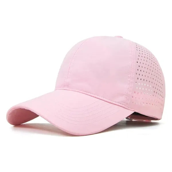 Quick Dry Sports Cap Athletic Mesh Adjustable Plain Hat