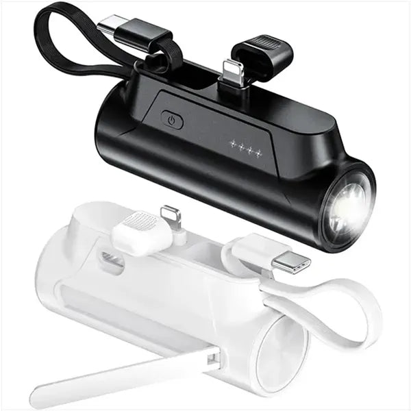 5000mAh Portable Power Bank with Flashlight