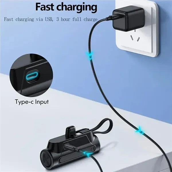 5000mAh Portable Power Bank with Flashlight