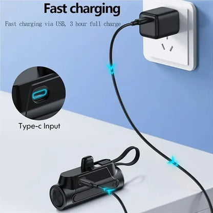 5000mAh Portable Power Bank with Flashlight