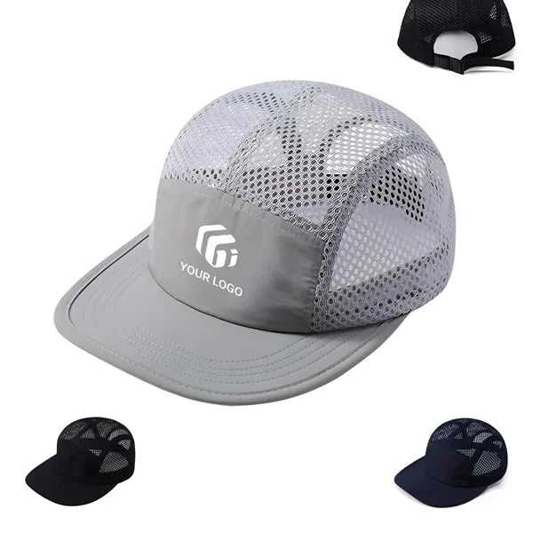 Summer breathable mesh snapback baseball cap trucker hat