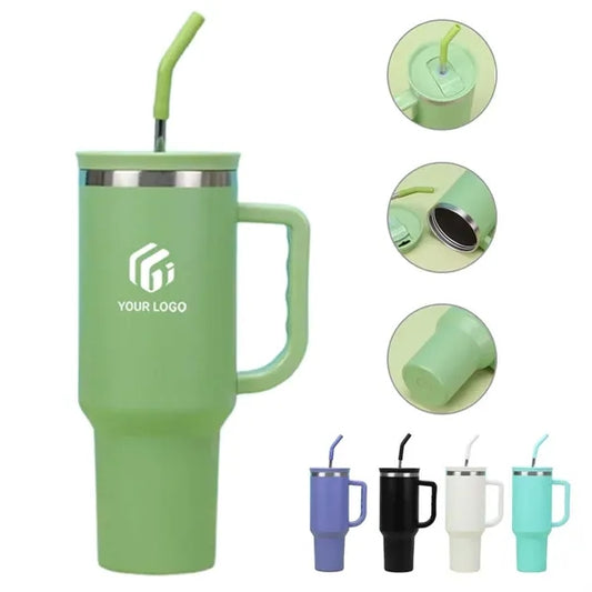 Stainless Steel Insulated Cup Travel Tumbler with Straw
