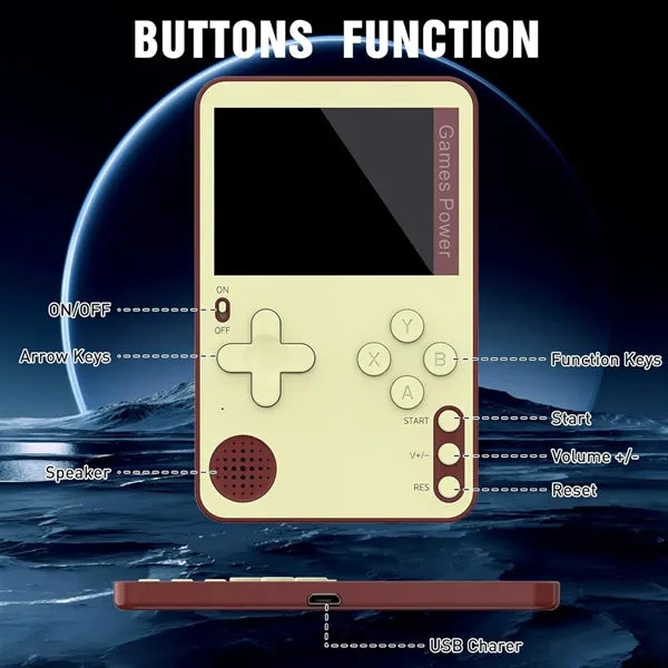 500 Games Portable Retro Video Console