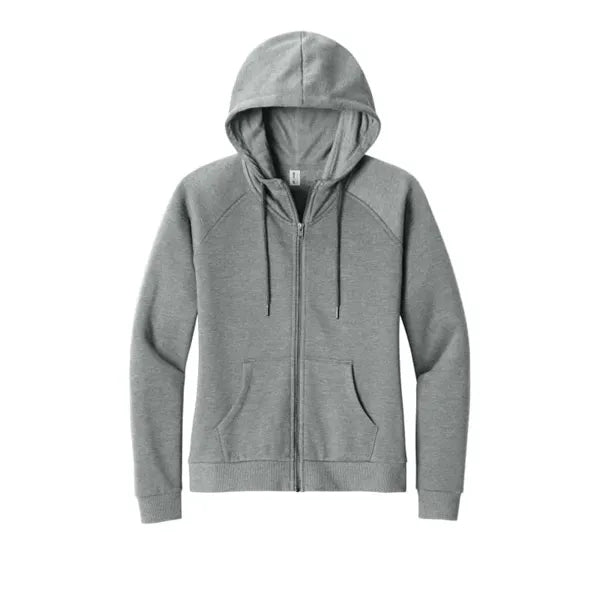 AllMade Women's Organic CVC Fleece Full-Zip Hoodie