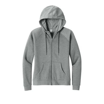 AllMade Women's Organic CVC Fleece Full-Zip Hoodie