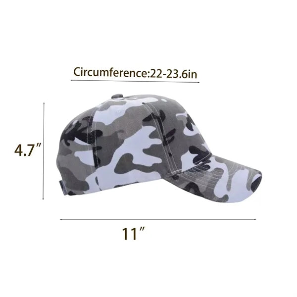 6 Panel Camouflage Baseball Cap