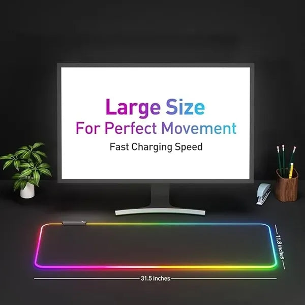 RGB Large Mouse Pad with Multiple Led lighting modes
