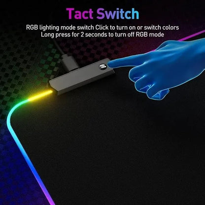 RGB Large Mouse Pad with Multiple Led lighting modes