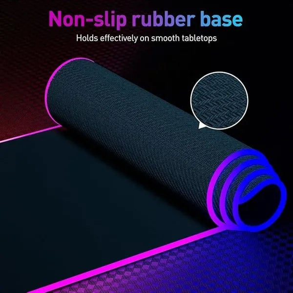 RGB Large Mouse Pad with Multiple Led lighting modes