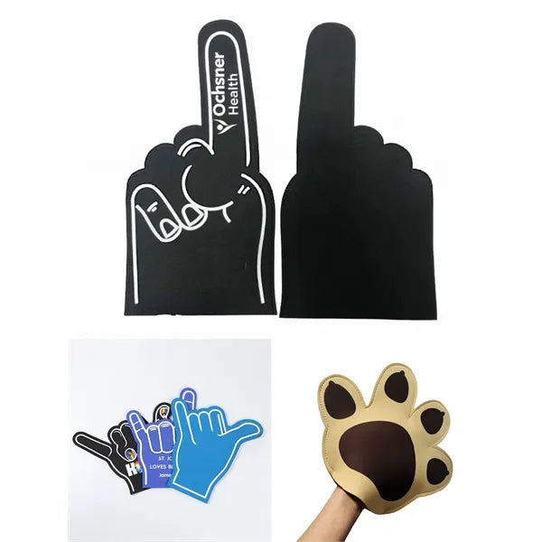 Custom Cut Foam Cheering Hands/ Various Shapes