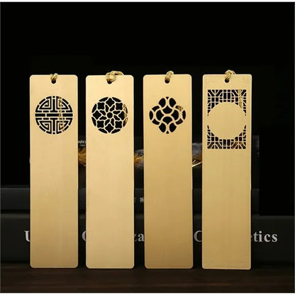 Vintage Brass Metal Hollow Bookmark