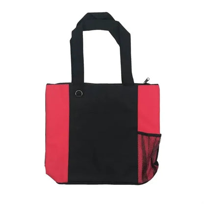 Nylon Shopping Tote with Zip Closure