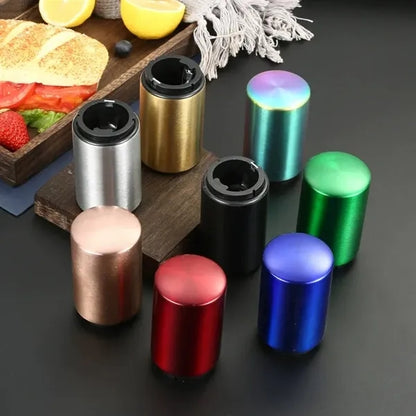 Round Magnetic Stainless Steel Bottle Opener