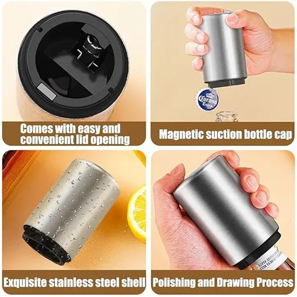Round Magnetic Stainless Steel Bottle Opener