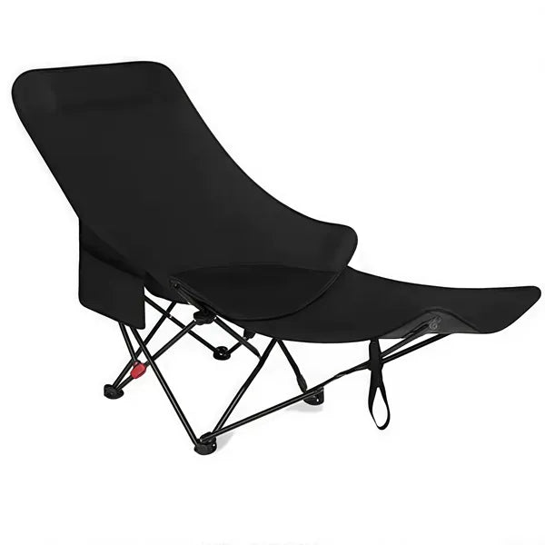 Foldable Outdoor Reclining Camping Chair With Footrest