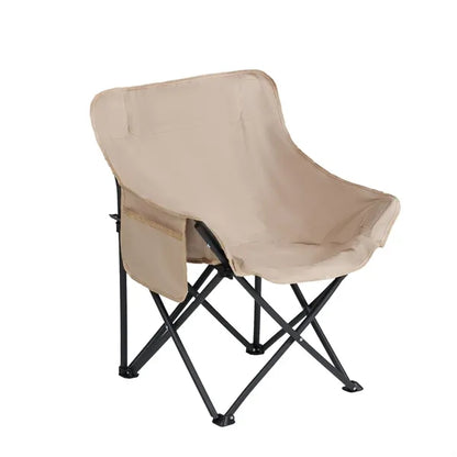 Foldable Outdoor Camping Chair With Side Pocket Storage