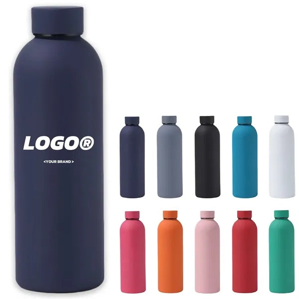 16 oz Stainless Steel Insulated Sports Outdoor Travel Bottle
