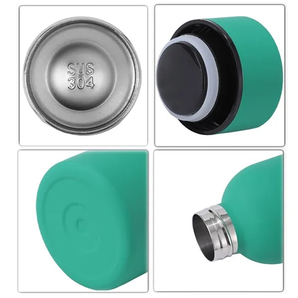16 oz Stainless Steel Insulated Sports Outdoor Travel Bottle
