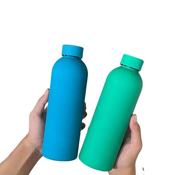 16 oz Stainless Steel Insulated Sports Outdoor Travel Bottle
