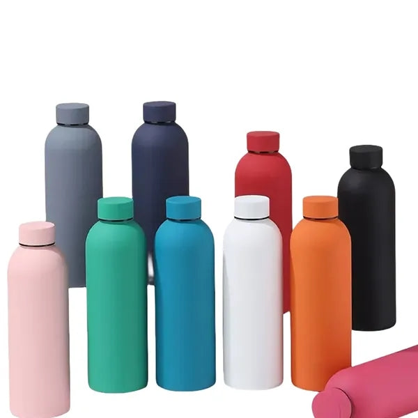 16 oz Stainless Steel Insulated Sports Outdoor Travel Bottle