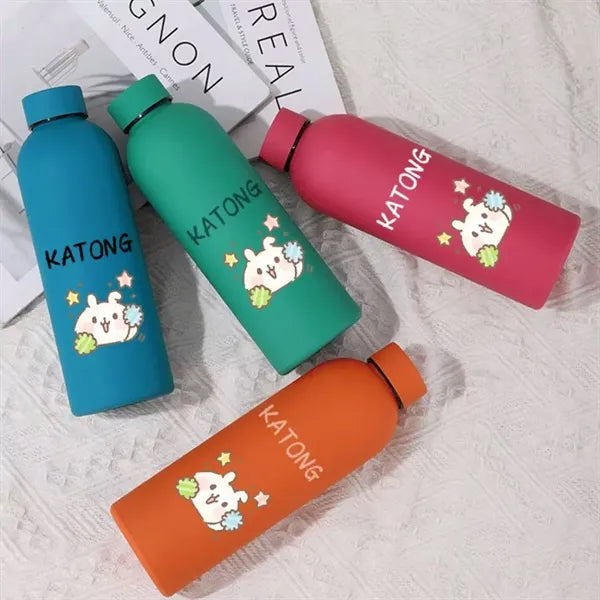 16 oz Stainless Steel Insulated Sports Outdoor Travel Bottle