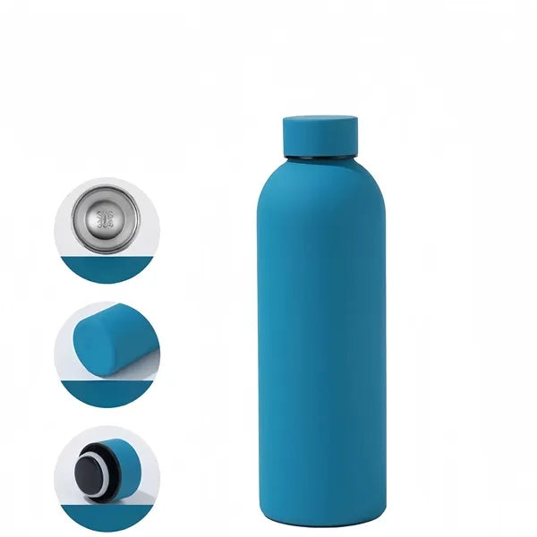 16 oz Stainless Steel Insulated Sports Outdoor Travel Bottle