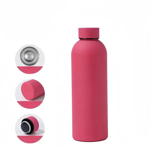 16 oz Stainless Steel Insulated Sports Outdoor Travel Bottle