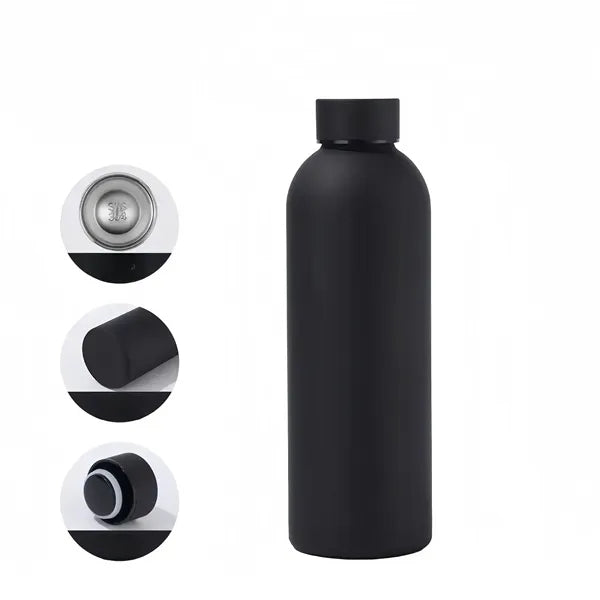 16 oz Stainless Steel Insulated Sports Outdoor Travel Bottle