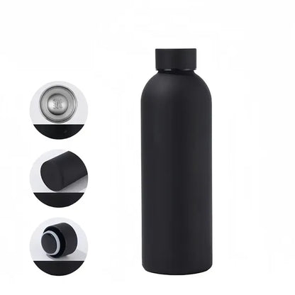 16 oz Stainless Steel Insulated Sports Outdoor Travel Bottle