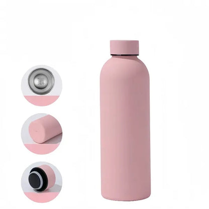16 oz Stainless Steel Insulated Sports Outdoor Travel Bottle