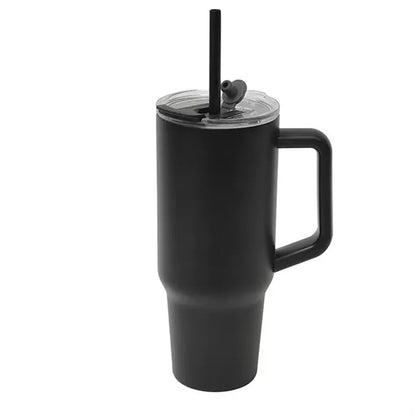 40Oz.Double Walled Insulated Tumbler with Handle and Straw