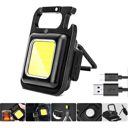 Mini Pocket COB Keychain Flashlight