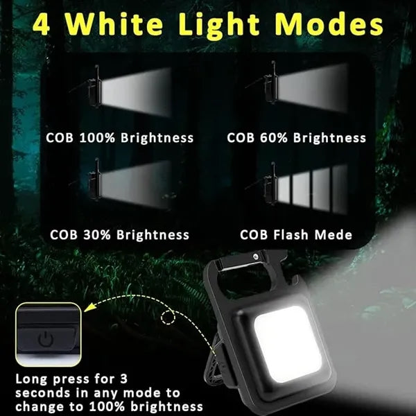 Mini Pocket COB Keychain Flashlight