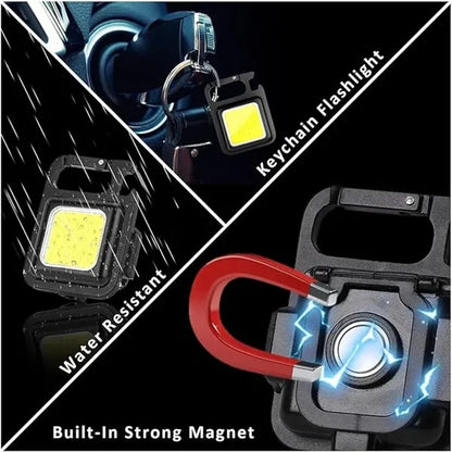 Mini Pocket COB Keychain Flashlight