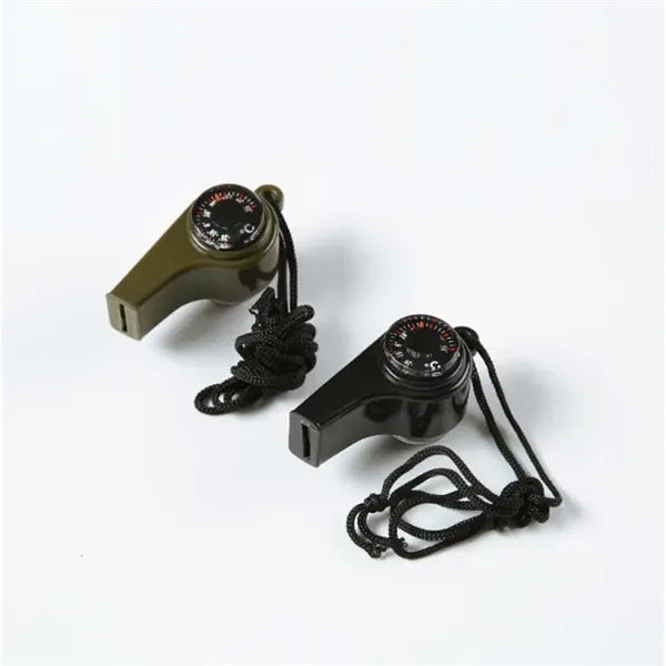 Emergency Whistle with Compass and Thermometer