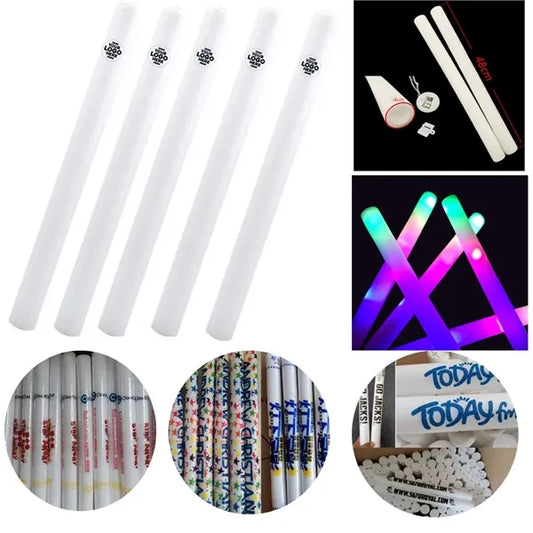 LED Foam Sticks Glow Baton Noisemaker