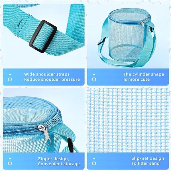 Children's Mesh Shell Storage Bag