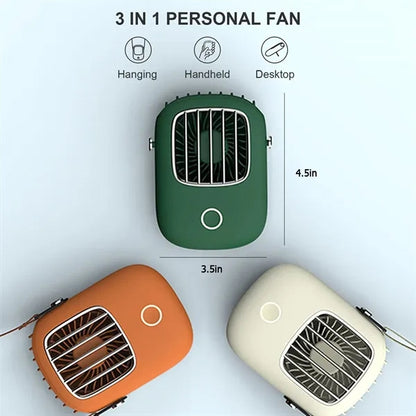 3 in 1 Hanging Neck Fan