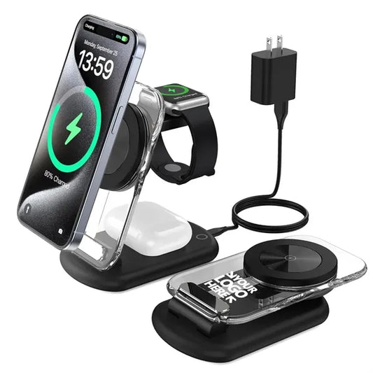 3-in-1 magnetic wireless charging station for iphone