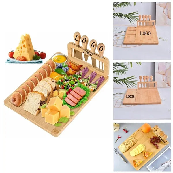 Bamboo Cheese Board And Knife Set