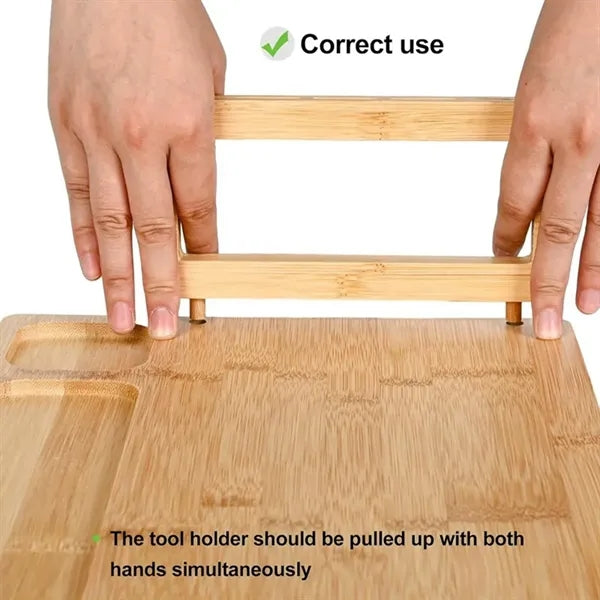 Bamboo Cheese Board And Knife Set